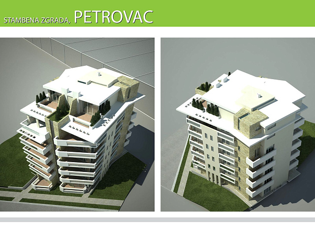 Urbanisiertes Grundstück mit unvollendetem Gebäude in Petrovac — photo 8